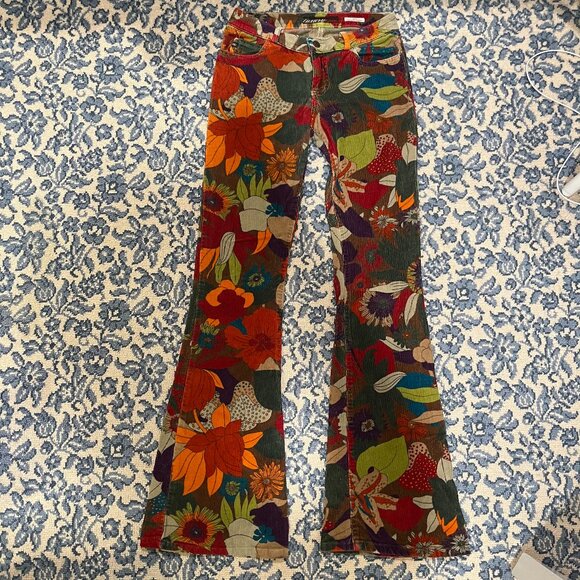Vintage 90s Miss Sixty Corduroy Multi Flare 27 - Picture 1 of 4